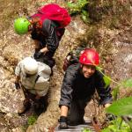 on Mauri e Miki Ferrata Burrone Giovanelli